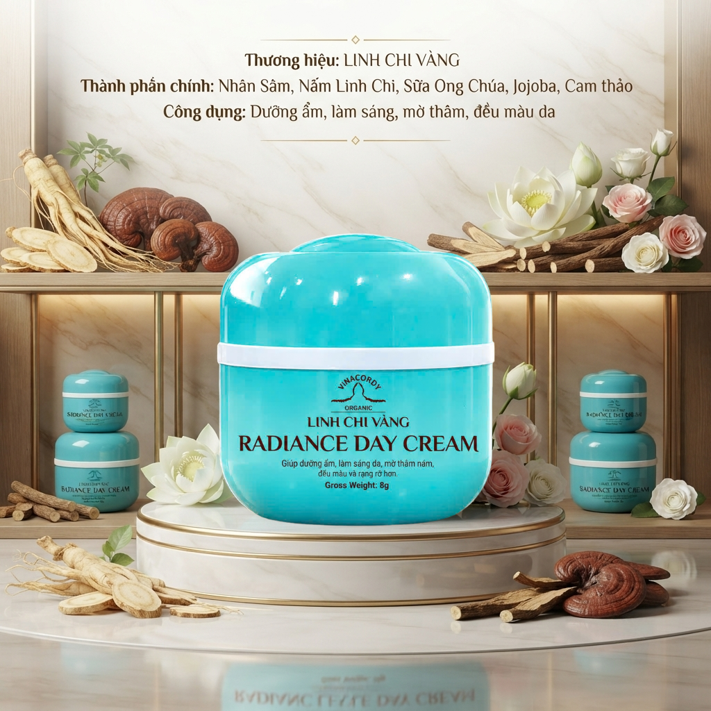 Kem dưỡng da mặt Linh Chi Vàng ban ngày