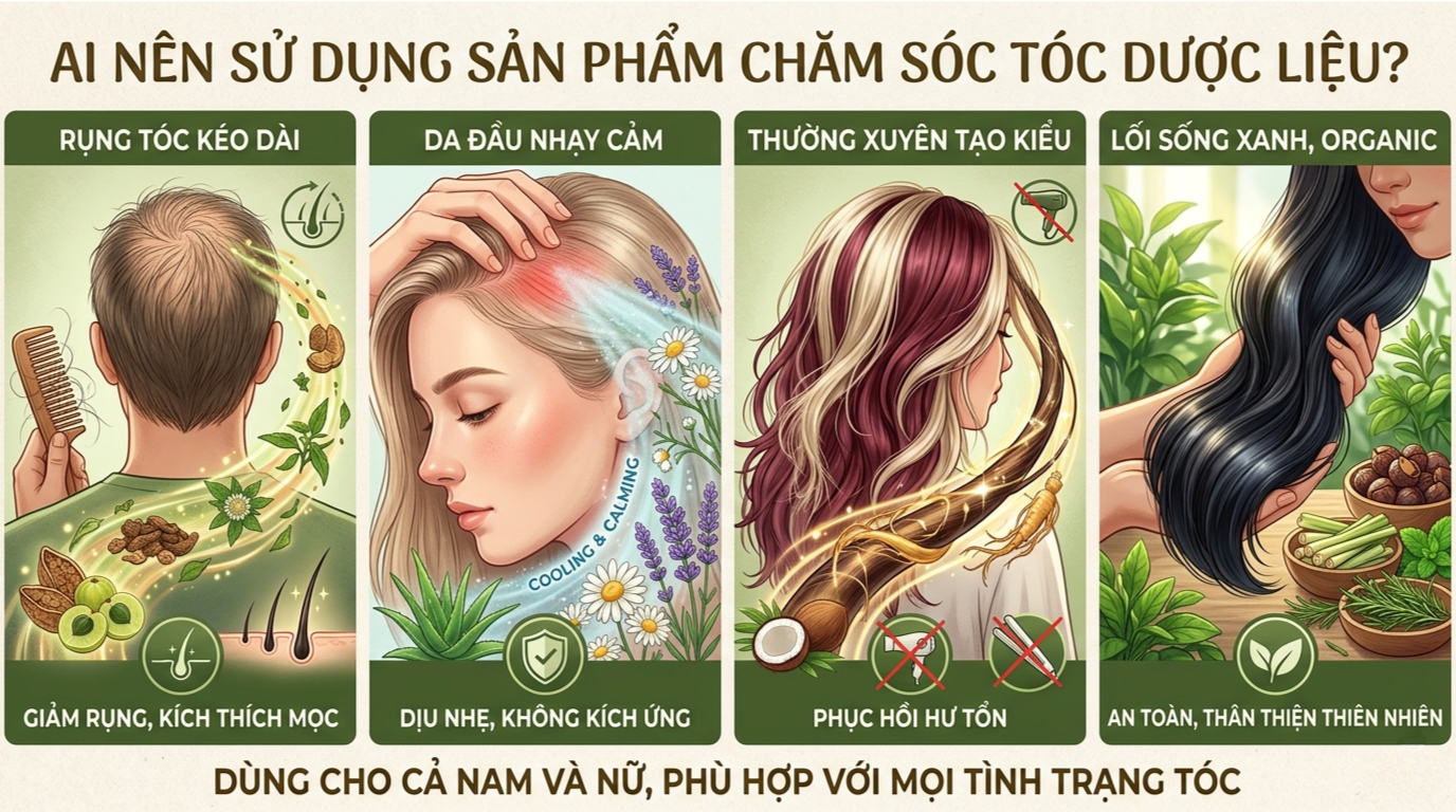 Vì sao xu hướng chăm sóc tóc bằng dược liệu ngày càng được ưa chuộng?