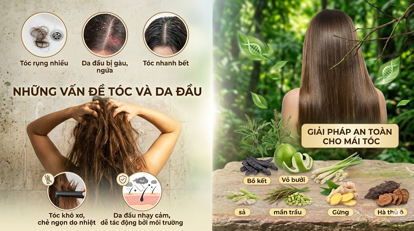 Vì sao xu hướng chăm sóc tóc bằng dược liệu ngày càng được ưa chuộng?