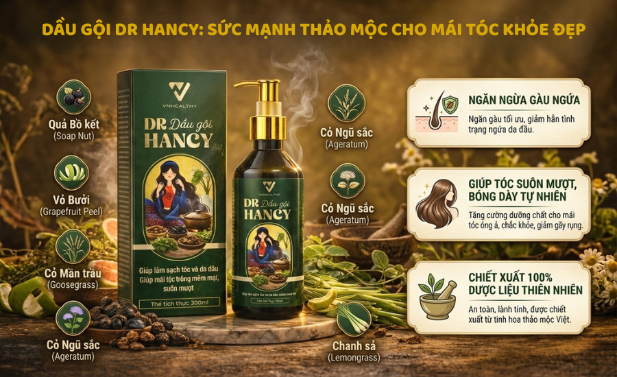 Dầu gội dược liệu Dr Hancy nữ 