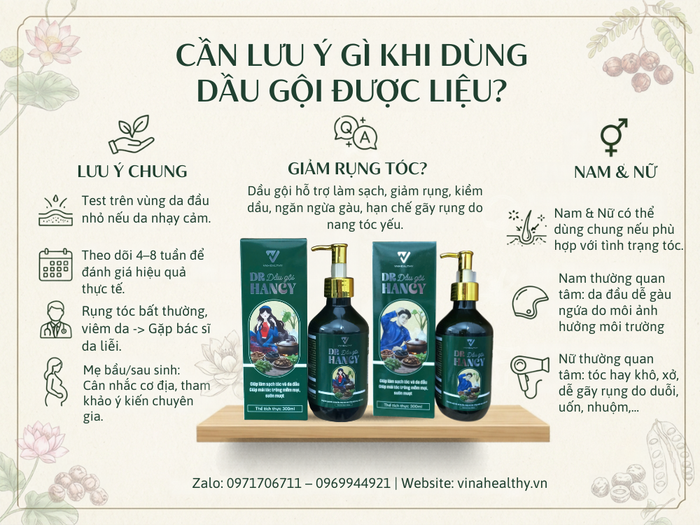 Dầu gội dược liệu và những bí quyết chăm sóc giúp tóc khỏe từ gốc