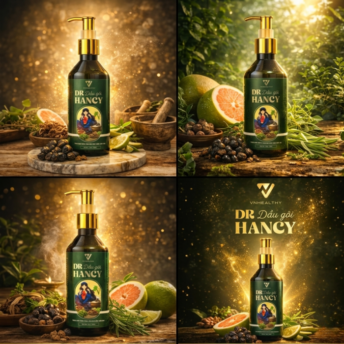 Dầu gội dược liệu nữ Dr Hancy – Bí quyết cho tóc yếu, khô xơ, dễ rụng