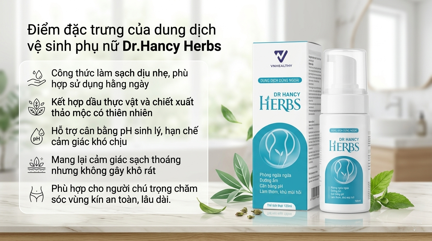 Dung dịch vệ sinh phụ nữ Dr.Hancy Herbs