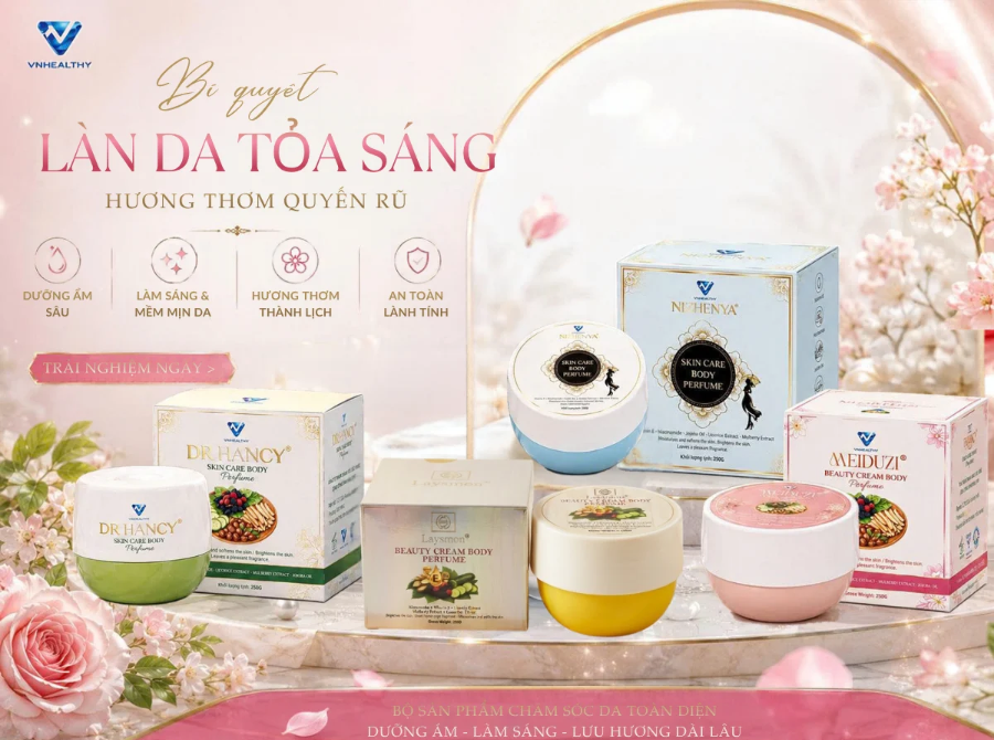 Top 4 kem body trắng da hiệu quả, an toàn được tin dùng hiện nay của Vinahealthy