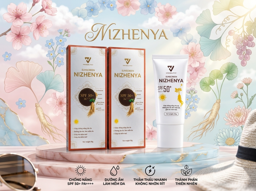 Kem chống nắng Nizhenya SPF 50+ có tốt không? Đánh giá chi tiết từ A-Z