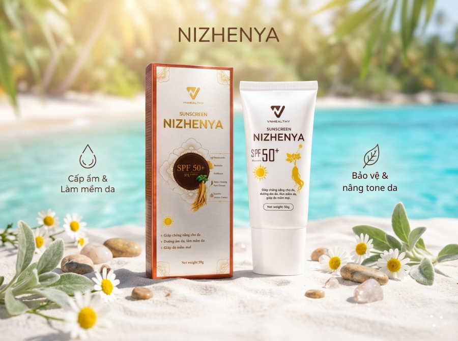 Kem chống nắng Nizhenya SPF 50+ có tốt không? Đánh giá chi tiết từ A-Z