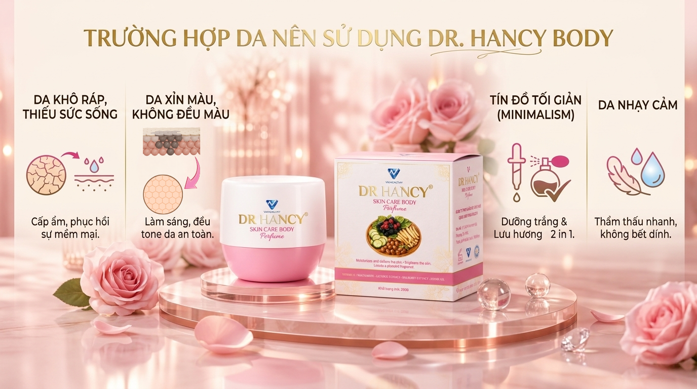 Kem dưỡng da body Dr.Hancy (hộp hồng)