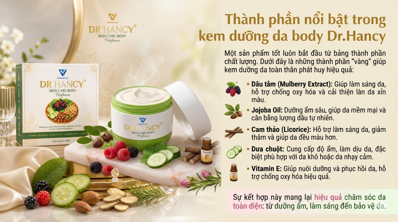 Kem dưỡng da body Dr.Hancy (hộp xanh)