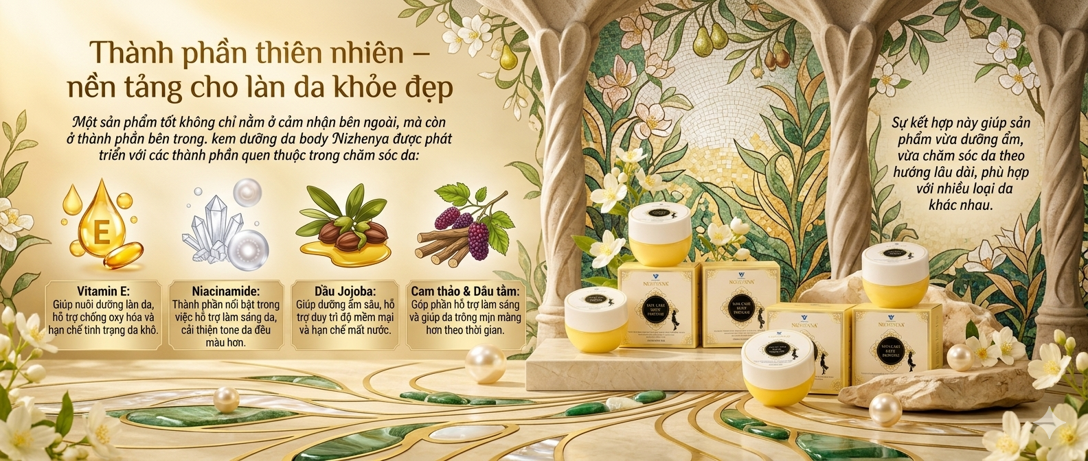Kem dưỡng da body Nizhenya (hộp vàng)