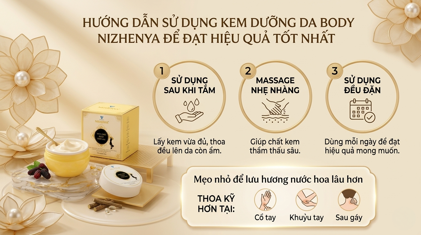 Kem dưỡng da body Nizhenya (hộp vàng)