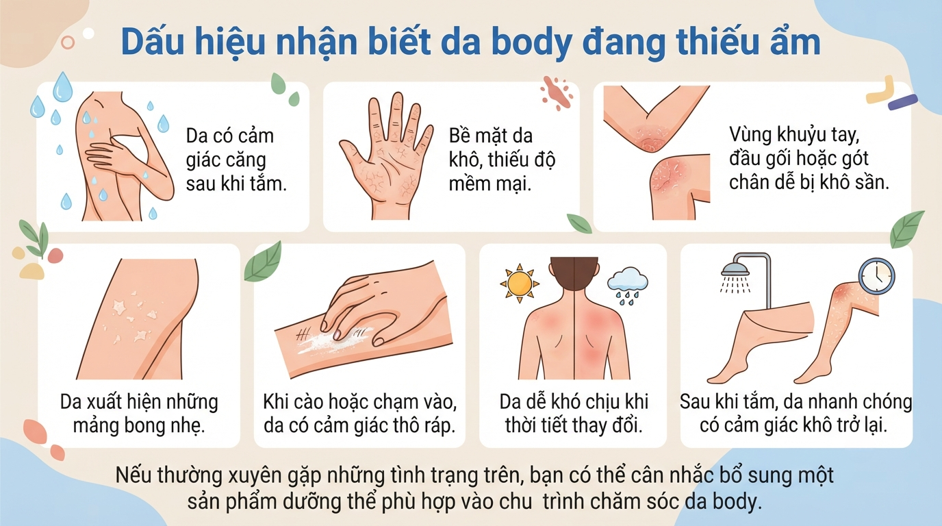 Kem dưỡng da body: Cách chọn và sử dụng đúng cho làn da mềm mịn
