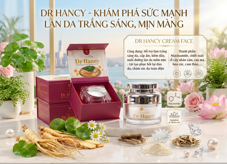 Kem face Dr Hancy 15g & 30g - Dưỡng ẩm, hỗ trợ làm sáng, cải thiện sắc tố da