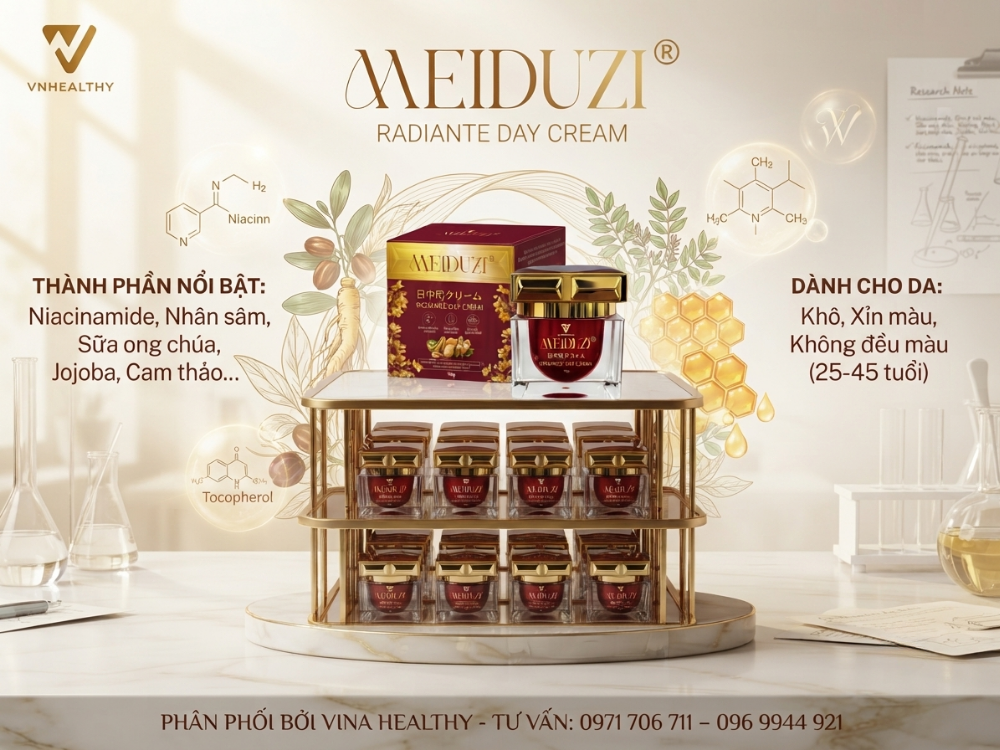 Kem face Meiduzi 30gr - dưỡng da ban ngày đúng cách, hiệu quả