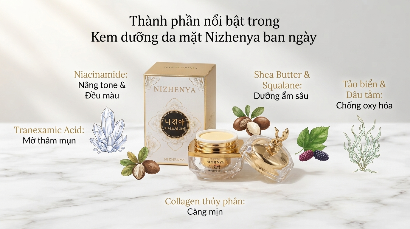 Kem dưỡng da mặt Nizhenya ban ngày