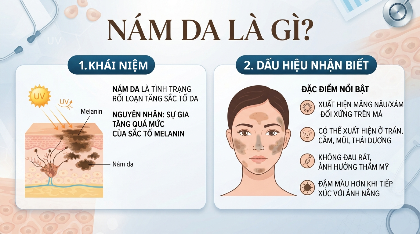 Những nguyên nhân gây nám da và cách chăm sóc da hiệu quả hiện nay