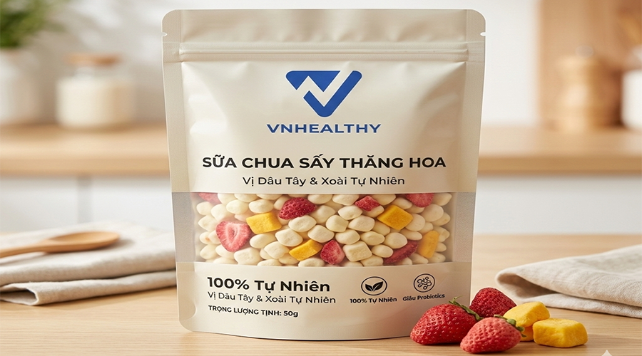 Sữa chua sấy thăng hoa là gì? lợi ích dinh dưỡng mang lại từ sản phẩm