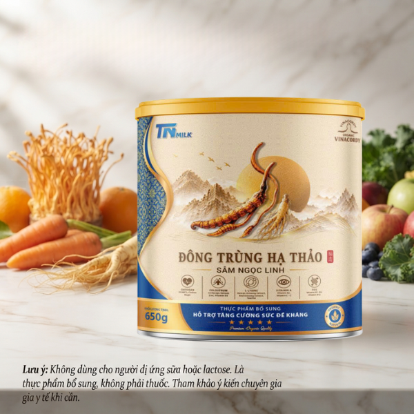 Sữa đông trùng hạ thảo TN Milk 