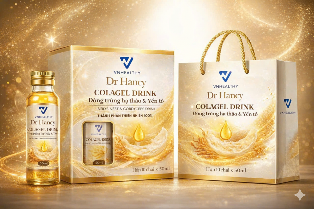 Nước uống collagen đông trùng hạ thảo & yến tổ Dr.Hancy