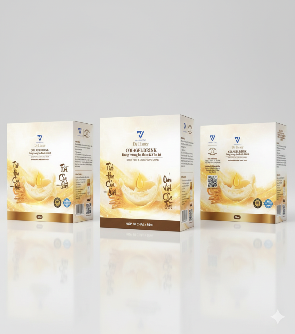 Nước uống collagen đông trùng hạ thảo & yến tổ Dr.Hancy