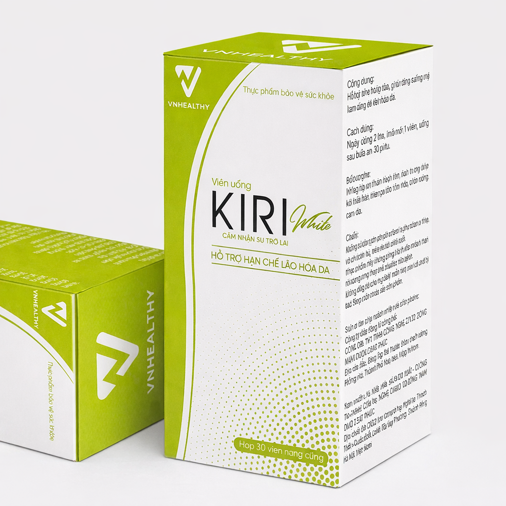 Viên uống trắng da & chống lão hóa KIRI WHITE 