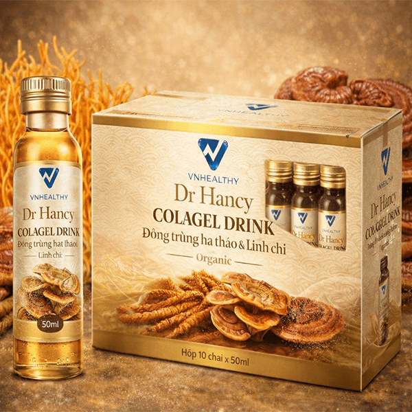 Nước uống collagen đông trùng hạ thảo & linh chi Dr.Hancy