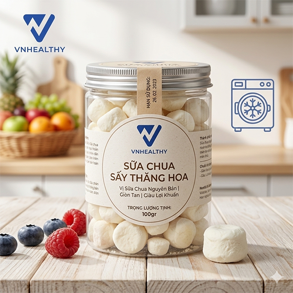 Sữa chua sấy thăng hoa VnHealthy 