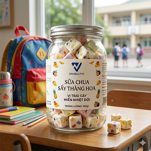 Sữa chua sấy thăng hoa VnHealthy 