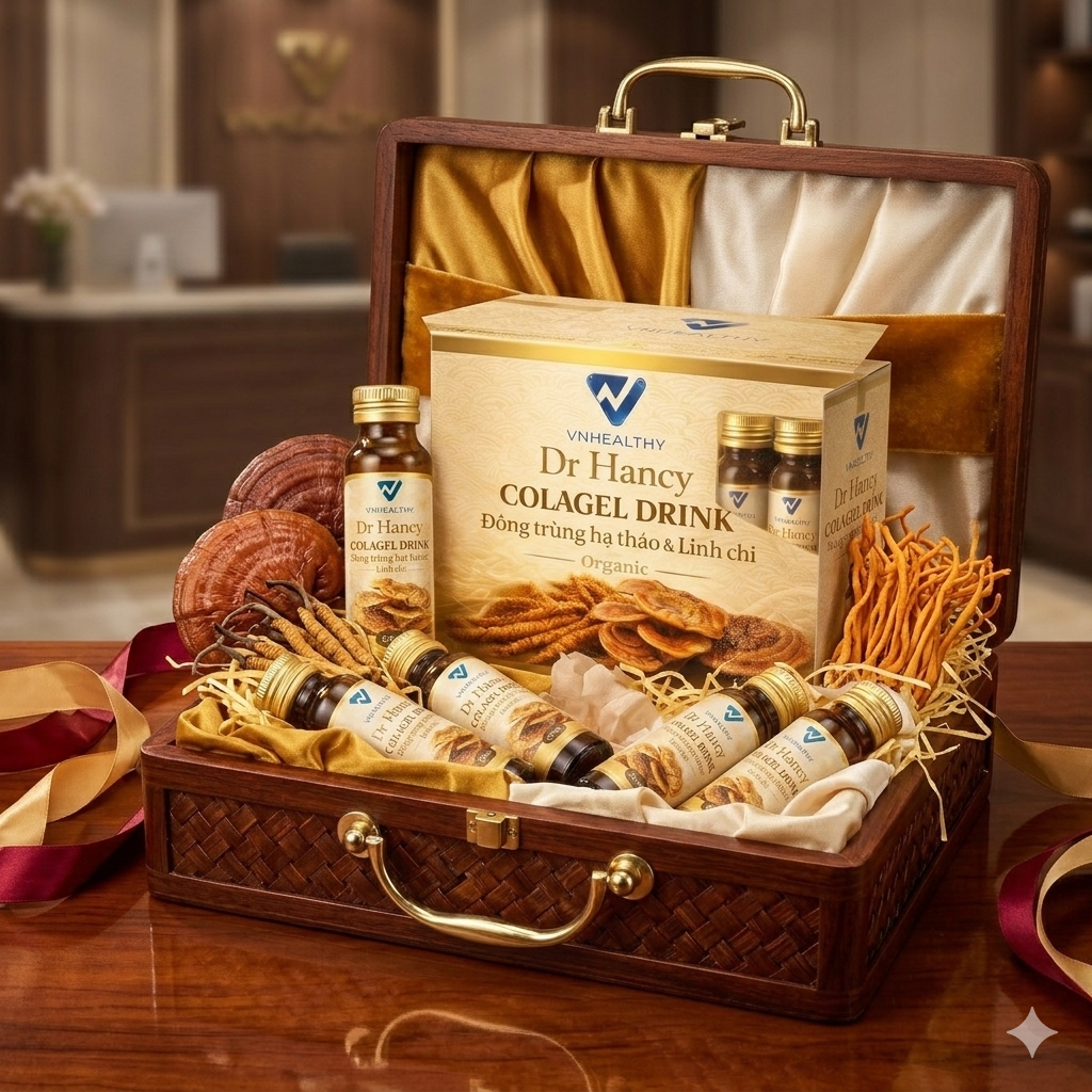 Nước uống collagen đông trùng hạ thảo & linh chi Dr.Hancy