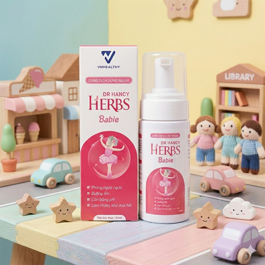 Dung dịch vệ sinh cho bé Dr.Hancy Herbs Babie