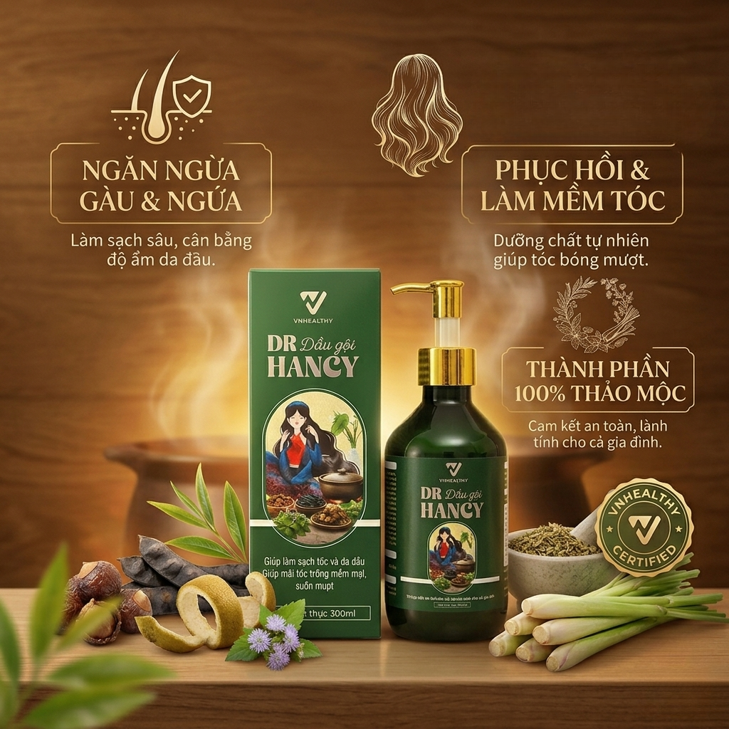 Dầu gội dược liệu Dr Hancy nữ 