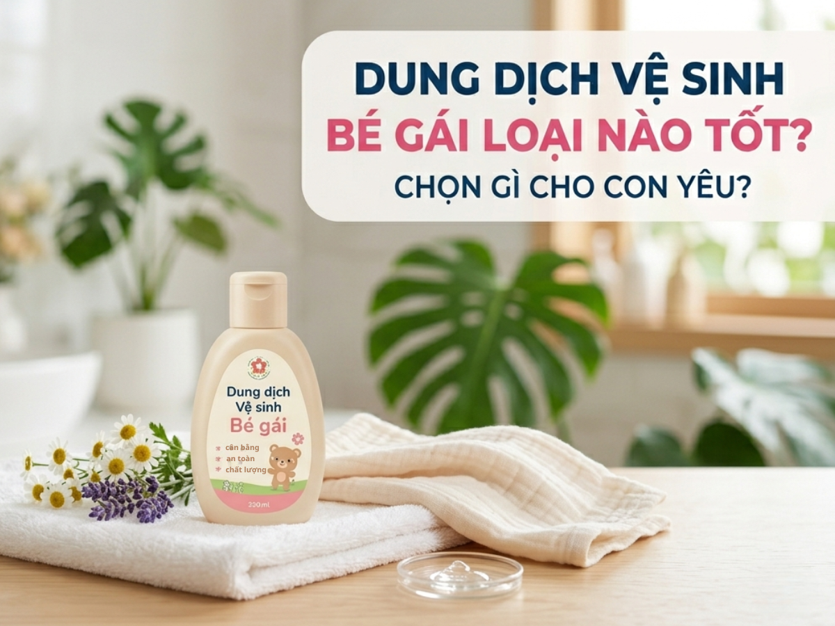 Dung dịch vệ sinh bé gái loại nào tốt? Cách chọn và sử dụng an toàn cho trẻ
