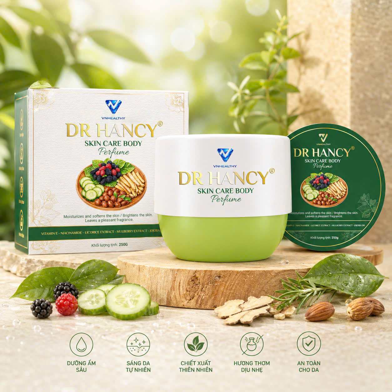 Kem dưỡng da body Dr.Hancy (hộp xanh)