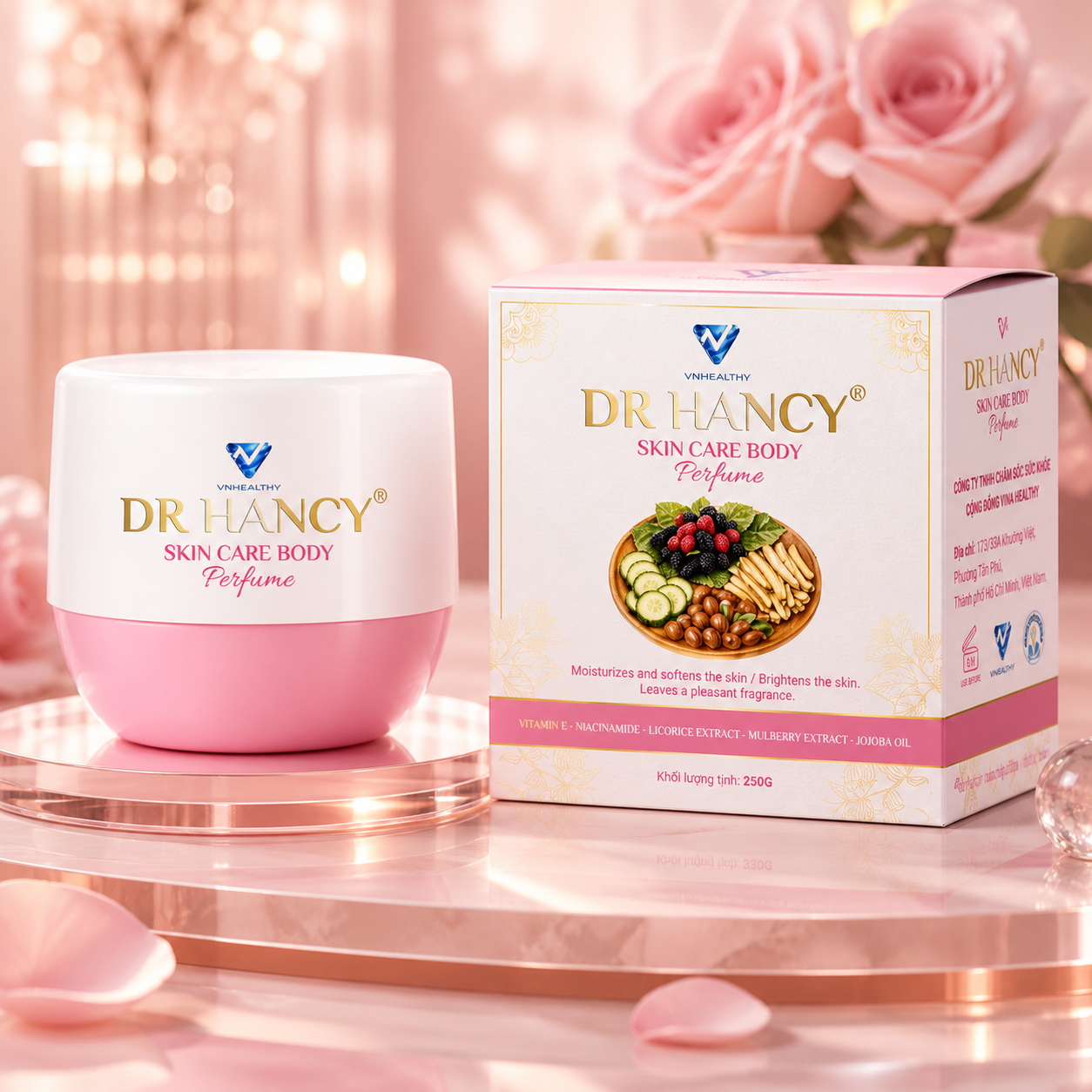 Kem dưỡng da body Dr.Hancy (hộp hồng)