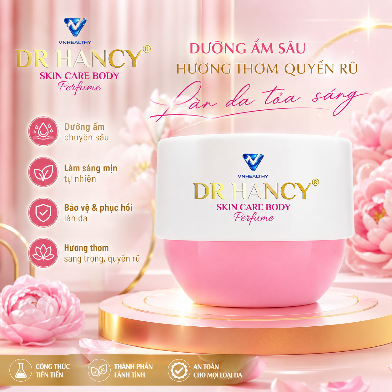 Kem dưỡng da body Dr.Hancy (hộp hồng)