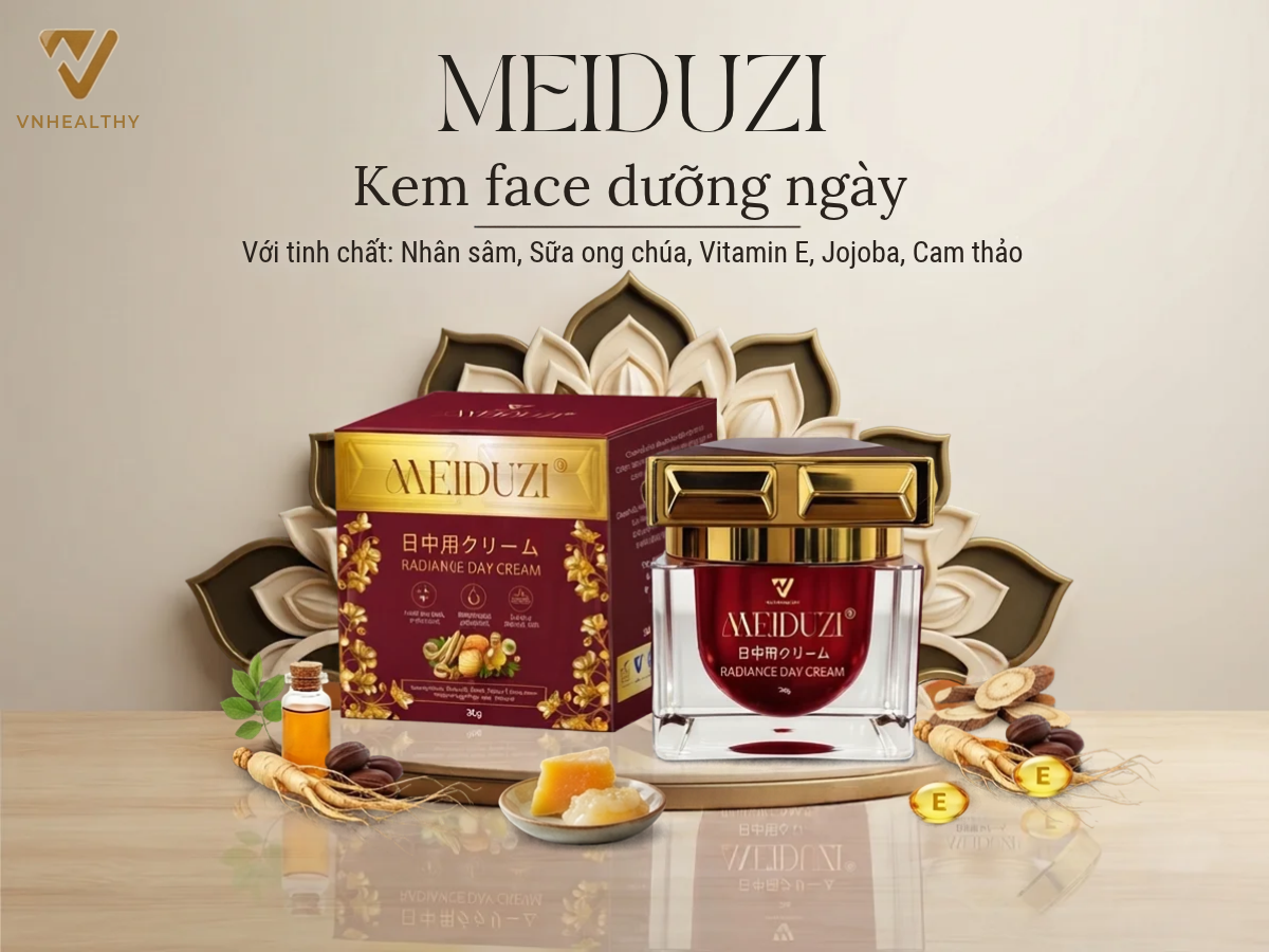 Kem face Meiduzi 30gr - dưỡng da ban ngày đúng cách, hiệu quả