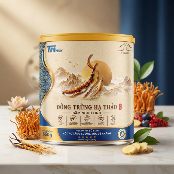 Sữa đông trùng hạ thảo TN Milk 