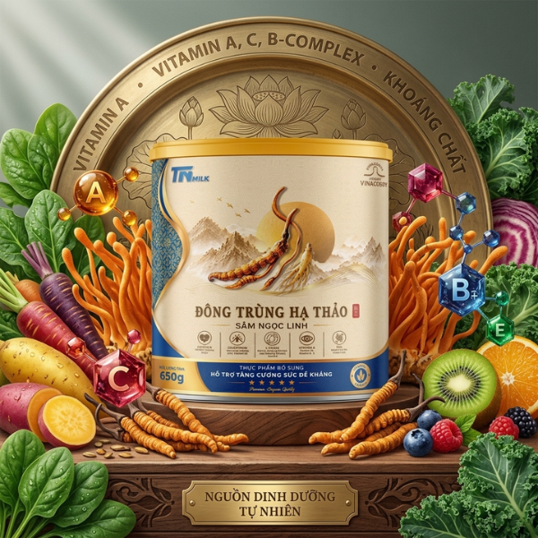 Sữa đông trùng hạ thảo TN Milk 
